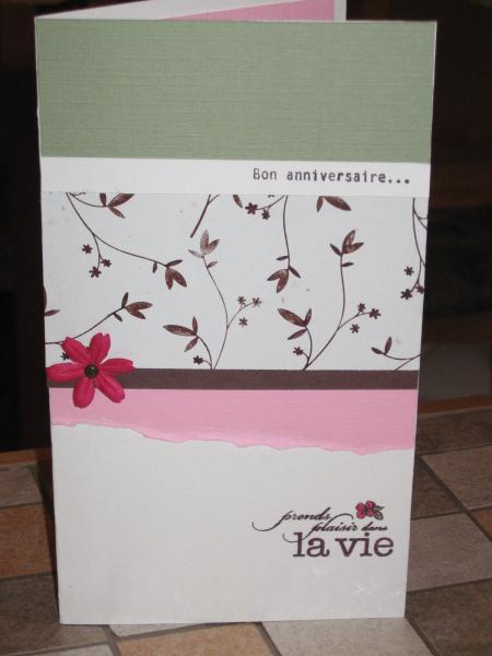 Carte de fête pour ma filleule